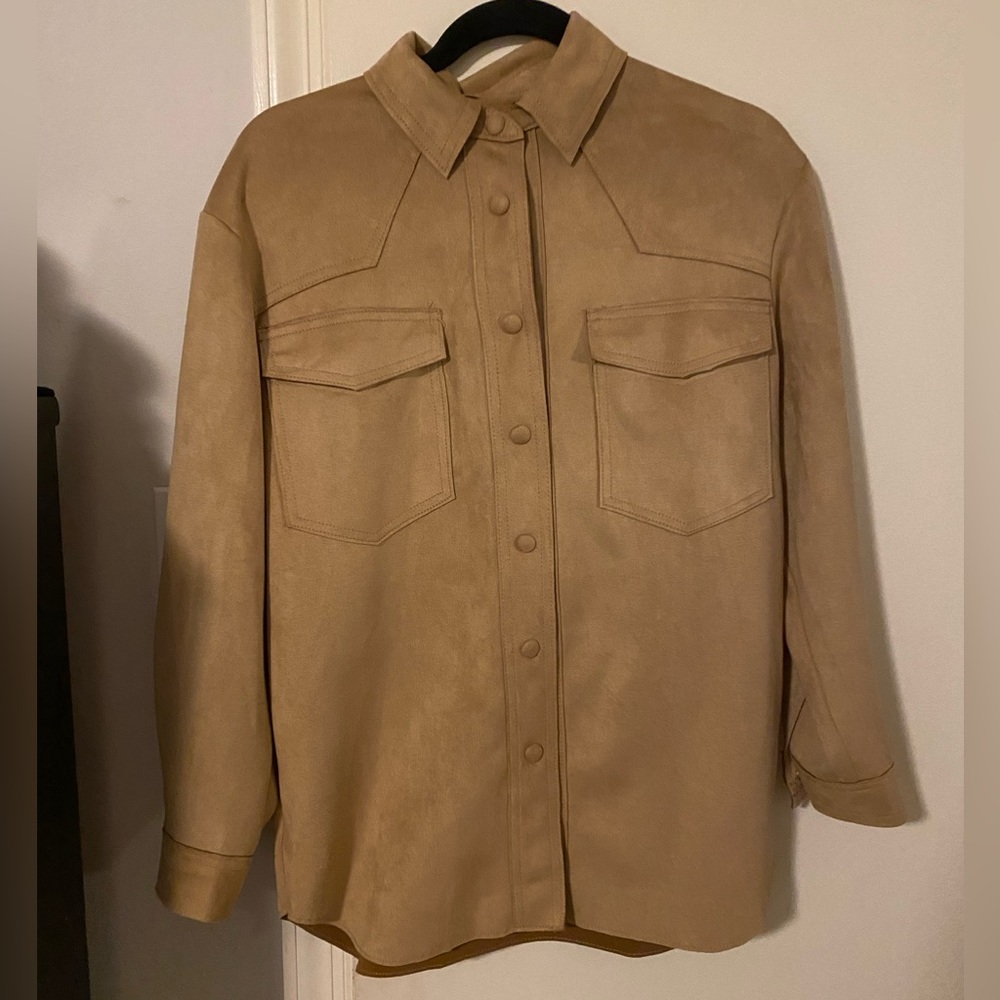 Philosophy xs suede shacket